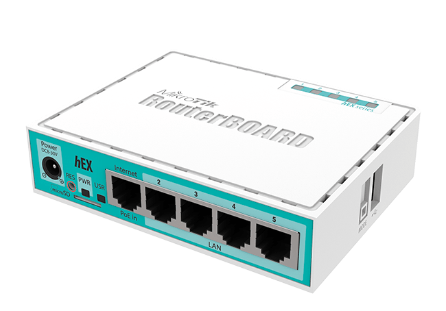 Roteador MikroTik hEX RB750Gr3 5  x /1000